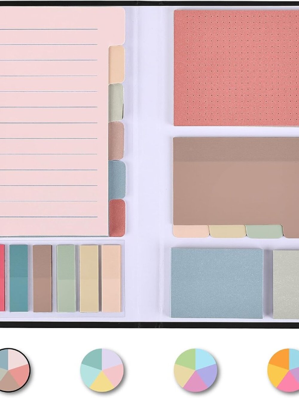 Sticky Notes Set, 410 Pack, Ruled